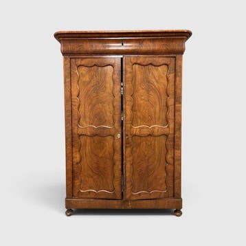 Kabinet - Mahonie - Laat-Biedermeierkast,