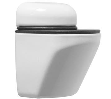 Glasplaatdrager rond wit, Verzenden, Nieuw