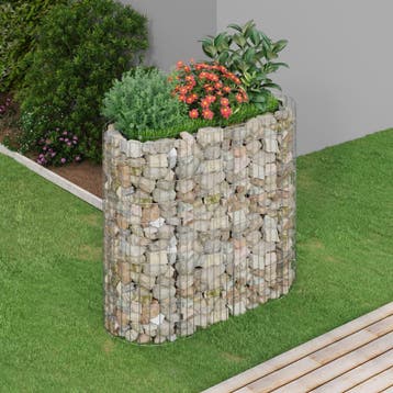 vidaXL Gabion plantenbak verhoogd 120x50x100 cm, Tuin en Terras, 100 cm of meer, Verzenden, Nieuw, Metaal