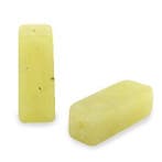 2 x  Natuursteen kralen lemon  Jade tubes 13x5mm (Ø1mm), Ophalen of Verzenden, Nieuw, Kraal