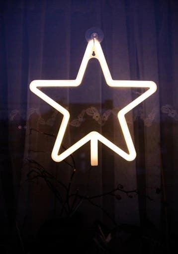 LED kerst ster - Warm wit - USB + batterijen, Diversen, Kerst, Ophalen of Verzenden, Nieuw