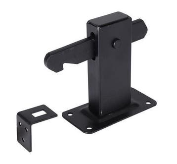 Deurvastzetter met vloerplaat 120 x 67 x 7 mm zwart, Doe-het-zelf en Verbouw, Verzenden, Nieuw