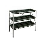 Royal Well Grow Rack 12 kweekrek/tafel - aluminiumgrijs, Tuin en Terras, Kweekspullen, Verzenden, Nieuw