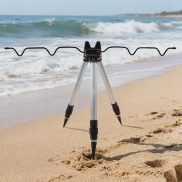3-Delige Telescopische Hengelsteun Tripod met Sterke Basis v, Watersport en Boten, Hengelsport | Algemeen, Verzenden, Nieuw