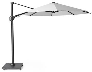 Challenger T2 zweefparasol 350 cm rond wit met 90KG voet en, Ophalen of Verzenden, Nieuw