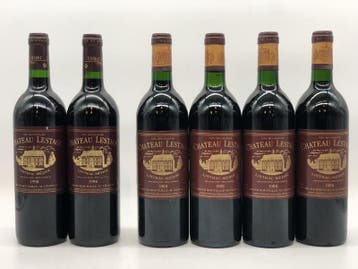 Dual vintage lot of 6 x 75cl Chateau Lestage Listrac-Medo..., Ophalen of Verzenden, Nieuw, Frankrijk, Rode wijn