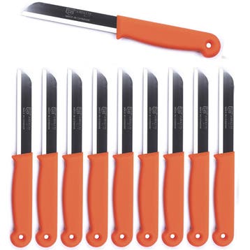 Solingen Schilmesje – RVS Glad – 18,5 cm met Blade Cover, Ophalen of Verzenden, Nieuw, Rvs of Chroom