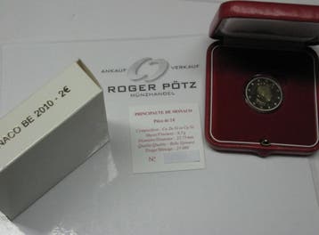 Monaco 2 Euro 2010 Prinz Albert GedenkMunt Pp nur 25 000..., Verzenden