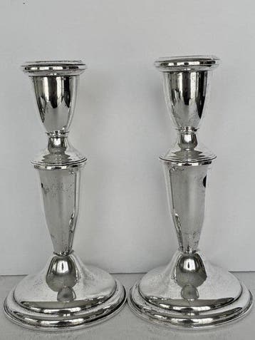 empire - Kaarsenhouder (2) - .925 zilver - Sterlingzilver