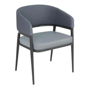 Stoelen | MERIDIAN | Stof/Staal | Greystone Blue | Zwart, Zakelijke goederen, Horeca | Keukenapparatuur, Verzenden, Nieuw in verpakking
