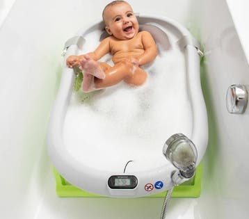 Opvouwbaar Babybadje Inclusief Digitaal Thermometer, Verzenden, Nieuw