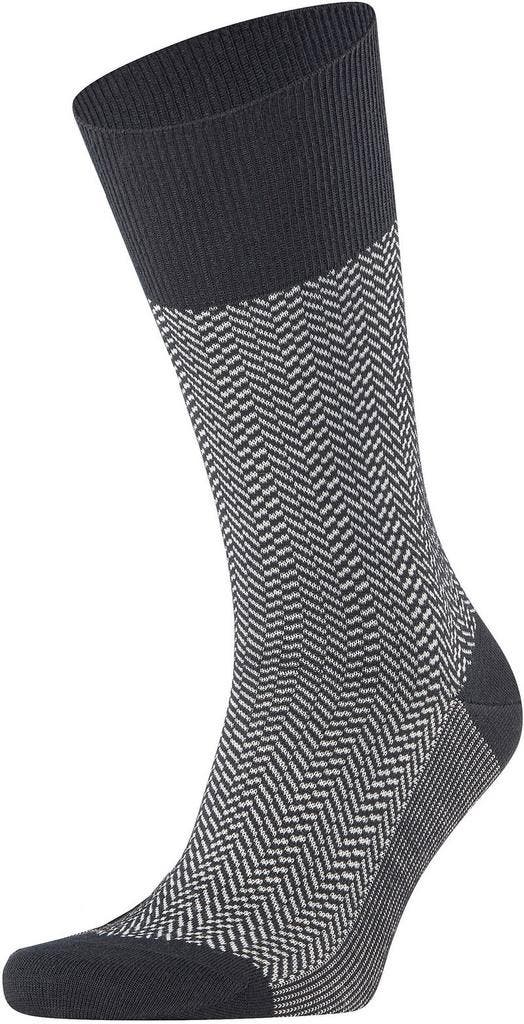 Falke Airport Herringstripe Sok Zwart maat 43-46 Heren, Kleding | Heren, Sokken en Kousen, Zwart, Nieuw, Verzenden