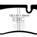 EBC 08-17 Audi R8 4.2L/5.2L Yellowstuff Rear Brake Pads, Ophalen of Verzenden, Nieuw