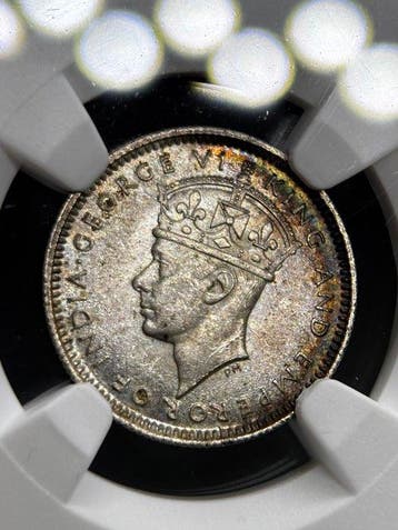 Maleisië, Malaya en Brits Borneo. George VI. 10 Cents 1941