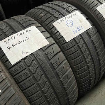 2 x Vredestein Quatrac 3 205-50-16 4 Seizoenbanden 6mm, Auto-onderdelen, Banden en Velgen, Gebruikt, 16 inch, All Season, Band(en)