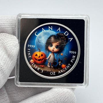 Canada. 5 Dollars 2026 – Moonlit Pumpkin Magic – 1 oz Silver