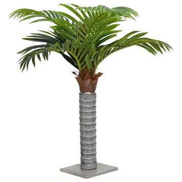vidaXL Kunstpalmboom 12 bladeren 150 cm groen, Verzenden, Nieuw