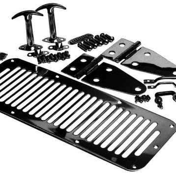 Rampage 1987-1995 Jeep Wrangler(YJ) Hood Set - Black, Auto-onderdelen, Carrosserie en Plaatwerk, Ophalen of Verzenden, Nieuw