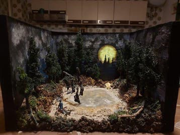 Harry Potter - - Film rekwisiet Diorama van Harry Potter en, Nieuw