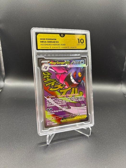 Pokémon - 1 Graded card - Mega Gengar EX 269 Ascended Heroes, Hobby en Vrije tijd, Verzamelkaartspellen | Pokémon