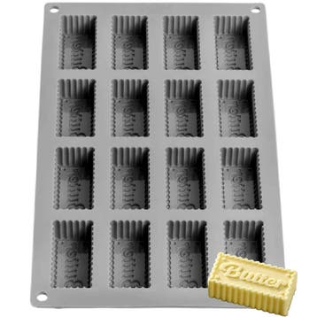 Pavoni Siliconen Bakvorm Boter (16) 6x2,9cm, Verzenden, Nieuw