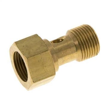 Banjobout 1-weg Messing G3/8 Buiten- en Binnendraad 26.5mm, Verzenden, Nieuw