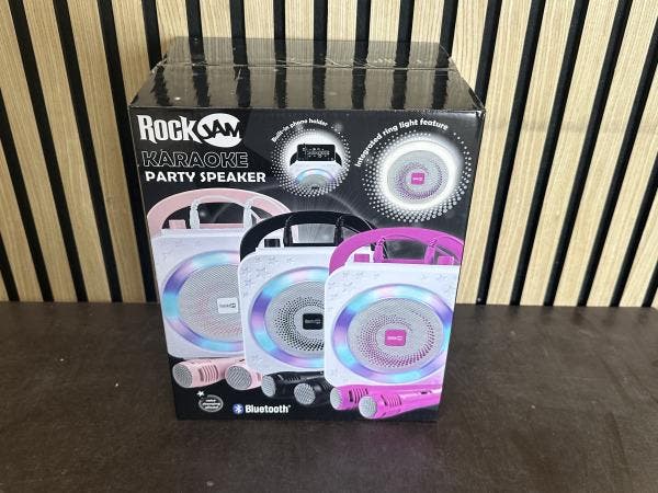 Veiling - RockJam Karaoke Machine met Ring Light & 2 Microfo, Verzamelen, Speelgoed