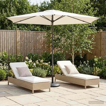 vidaXL Tuinparasol 270 x 270 cm Polyester Rechthoekig, Verzenden, Nieuw, 2 tot 3 meter