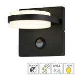 Buitenlamp met sensor Agora | Bewegingsmelder | Geïntegreerd, Verzenden, Minder dan 50 watt, Wandlamp, Nieuw