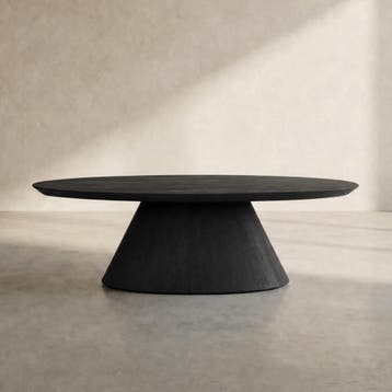 *WOONWINKEL* Tower Living Premana Mangohouten Salontafel Zwa, Huis en Inrichting, Verzenden, Nieuw