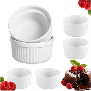 Ruhhy Set van 6 Ramekins – Ovenvaste Keramische Schaaltje., Ophalen of Verzenden, Nieuw