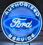 Ford Authorized Service Neon Verlichting 60 cm - Blauw, Wit, Gebruikt