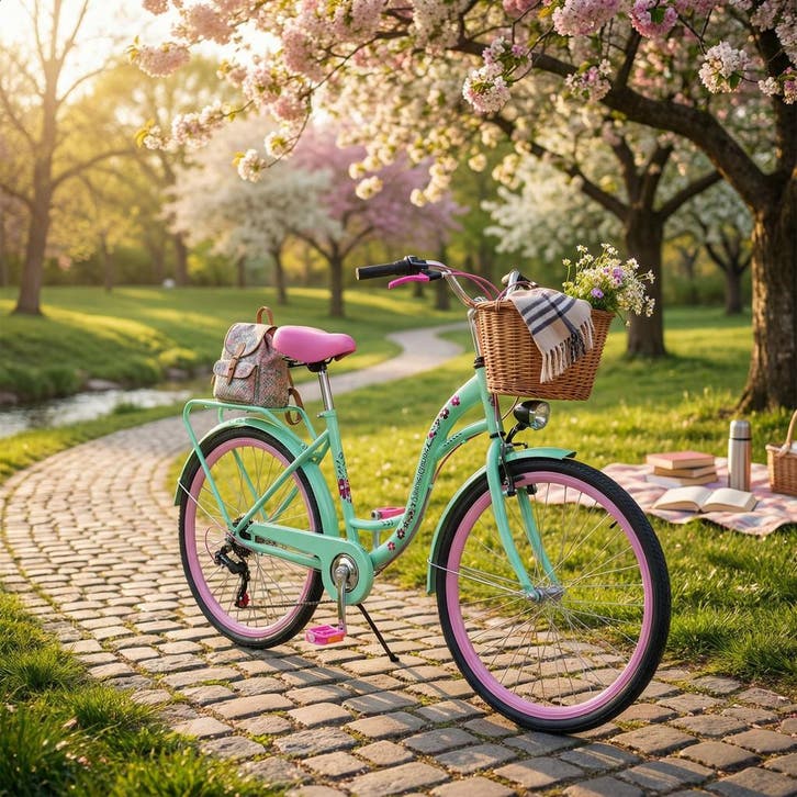 Meisjesfiets Mintgroen 26 | Premium | OP=OP, Fietsen en Brommers, Fietsen | Meisjes, Handrem, 26 inch of meer, Nieuw, Ophalen of Verzenden