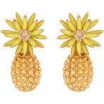 Oscar De La Renta - Verguld - Oorbellen - Cactus