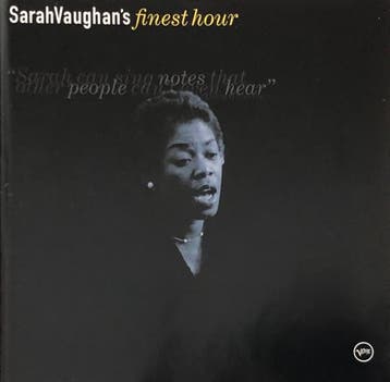 cd - Sarah Vaughan - Sarah Vaughans Finest Hour, Verzenden, Zo goed als nieuw