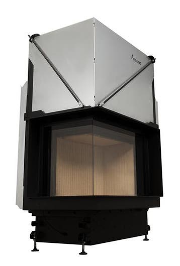 Inbouw Houtkachel Quattro 50 Links Glas Premium Edition, Nieuw