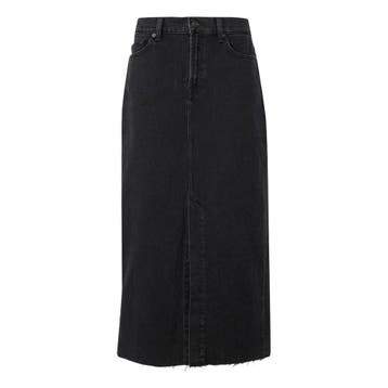 7 for all Mankind • zwarte maxi rok Kellie • 26, 7 for all mankind, Verzenden, Nieuw, Zwart
