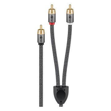 Subwoofer splitterkabel | Tulp naar 2x tulp | M  M | Goobay, Verzenden, Nieuw