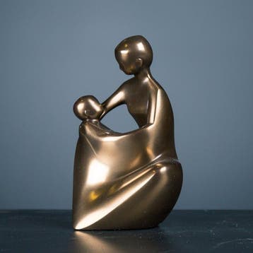 Figuur - Vader en kind beeld - Amabile - Parastone