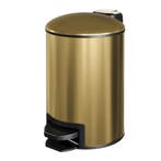 Brauer Pedaalemmer - 3 Liter - Goud Geborsteld, Huis en Inrichting, Woonaccessoires | Prullenbakken, Ophalen of Verzenden, Nieuw