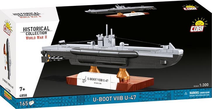 COBI 4858 U-boot VIIB U-47 (Leger bouwsets, Modelbouwsets), Kinderen en Baby's, Speelgoed | Bouwstenen, Nieuw, Verzenden