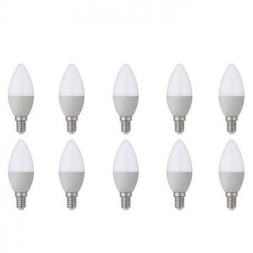 Voordeelpak LED Lamp 10 Pack - E14 Fitting - 6W -, Ophalen of Verzenden, Nieuw, E14 (klein), Led-lamp