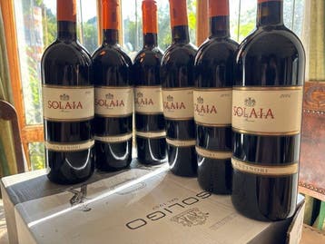 2004 Marchesi Antinori Solaia - Super Tuscans - 6 Flessen, Verzamelen, Wijnen, Nieuw