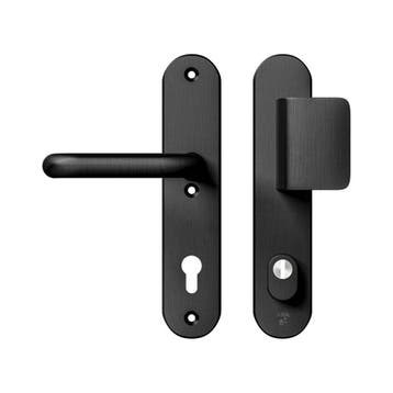 AXA Oval Plus veiligheidsbeslag voordeur D-knop/U kruk PC92, Verzenden, Nieuw