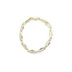 Gouden closed forever armband (Schakelarmband), Sieraden, Tassen en Uiterlijk, Armbanden, Ophalen of Verzenden, Gebruikt, Overige kleuren