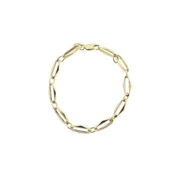Gouden closed forever armband (Schakelarmband), Sieraden, Tassen en Uiterlijk, Armbanden, Ophalen of Verzenden, Gebruikt, Overige kleuren