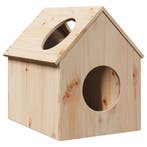 vidaXL Kattenhuis 41x50x50 cm massief grenenhout, Dieren en Toebehoren, Verzenden, Nieuw