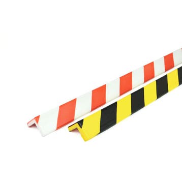 Stootrand foam, model 7 – 1 meter - Wit & Rood -, Verzenden