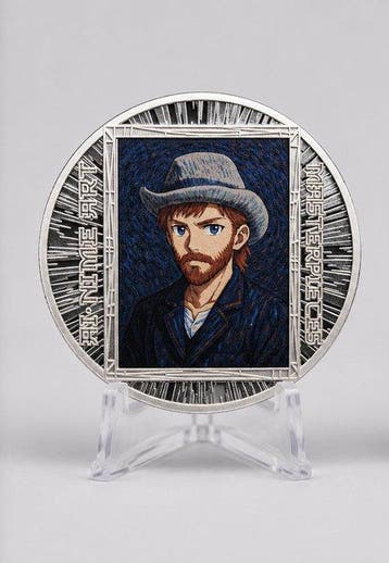 Kameroen. 500 CFA 2025 – Self-Portrait with Grey Felt Hat –