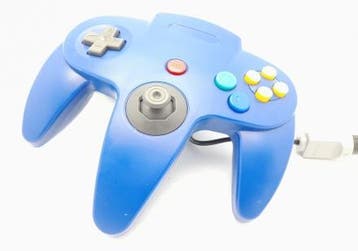 Mario64.nl: Controller Third Party Blauw - iDEAL!, Ophalen of Verzenden, Gebruikt